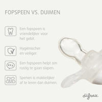 thumbnail: Difrax Natural Natural fopspeen - Newborn - Gele Speen - 2 st.