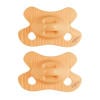 Difrax Natural Natural fopspeen - Newborn - Gele Speen - 2 st.
