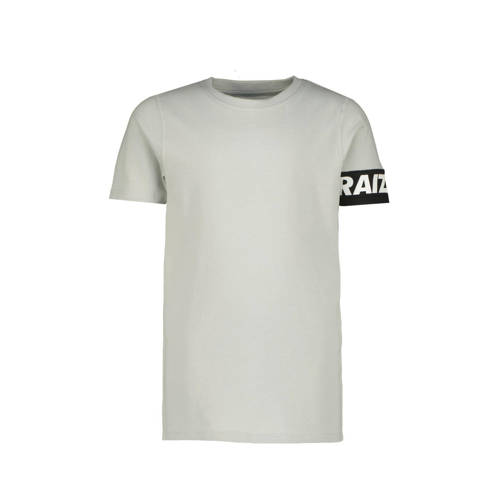 Raizzed T-shirt Scottdale met logo grijs Jongens Katoen Ronde hals Logo