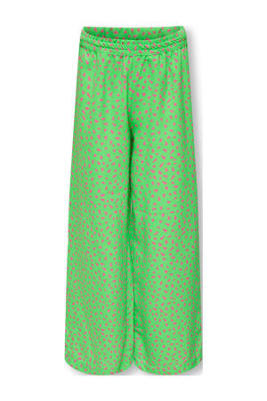 broek KOGLINO met all over print groen/roze