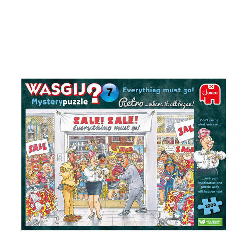 Wasgij retro mystery 7 uitverkoop! legpuzzel 1000 stukjes