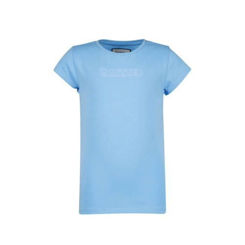 Raizzed T-shirt LOLITA met logo lichtblauw Meisjes Stretchkatoen Ronde hals