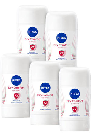 Dry Comfort Anti-transpirant Deodorant stick - 5 x 50 ml - voordeelverpakking