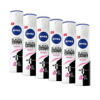 NIVEA Invisible Black & White Clear deodorant spray - 6 x 150 ml - voordeelverpakking