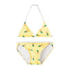 NAME IT KIDS triangel bikini NKFZIZA geel/groen