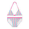 NAME IT KIDS triangel bikini NKFZIZA roze/wit/blauw