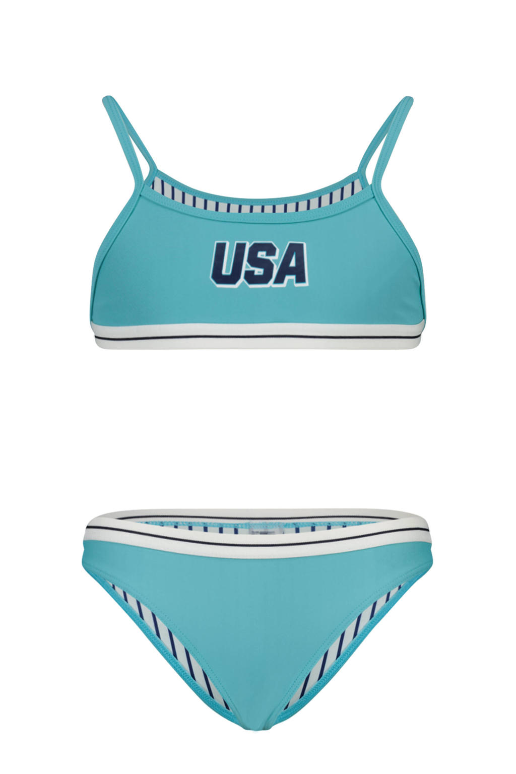 America Today crop bikini Lola Jr lichtblauw