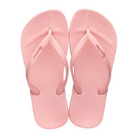 thumbnail: Lichtroze jongens en meisjes Ipanema Anatomic Tan teenslippers van rubber