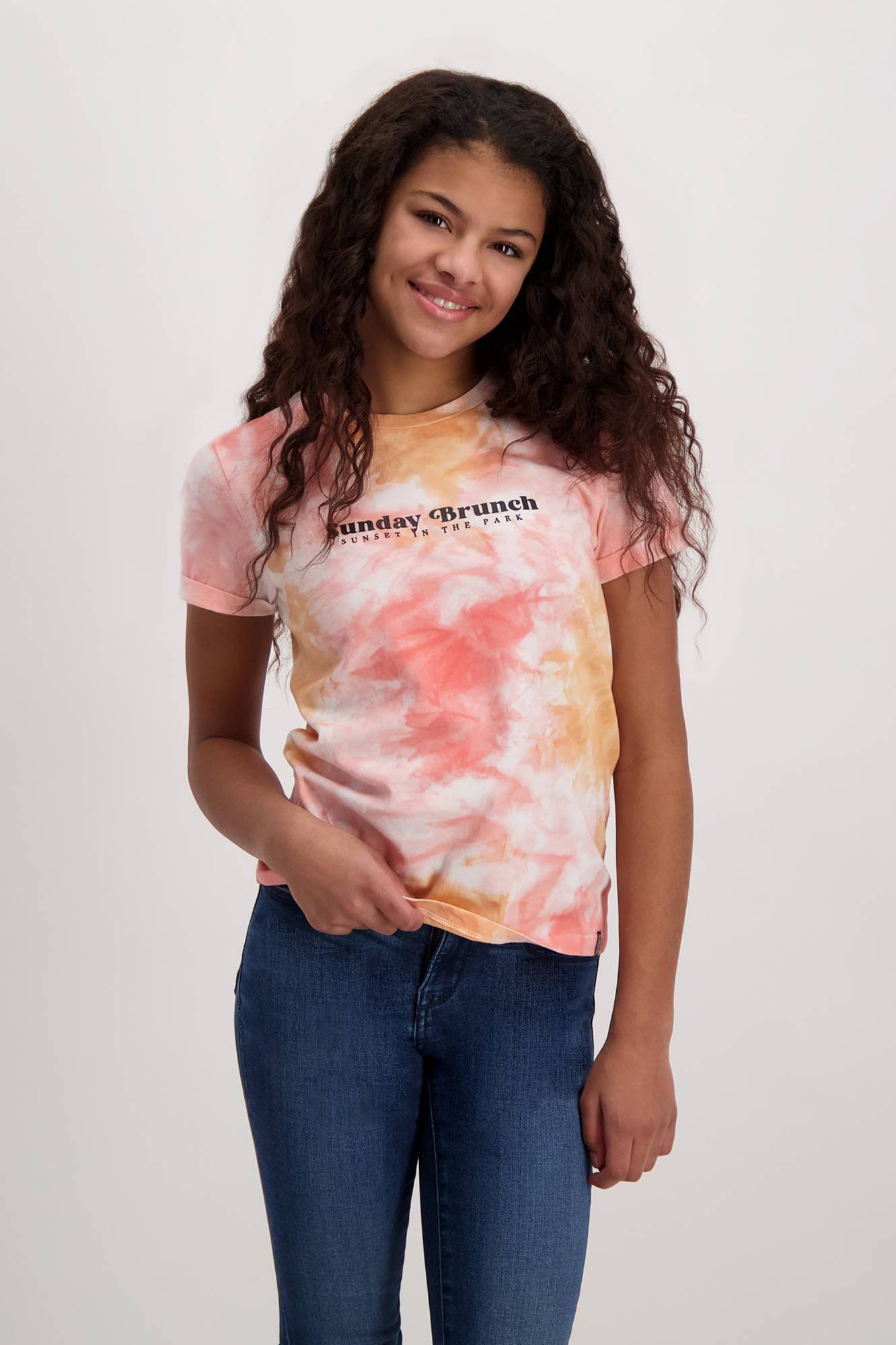 Tie dye 2025 shirt meisjes