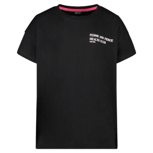 Cars T-shirt RITCHY met backprint zwart Meisjes Katoen Ronde hals Backprint