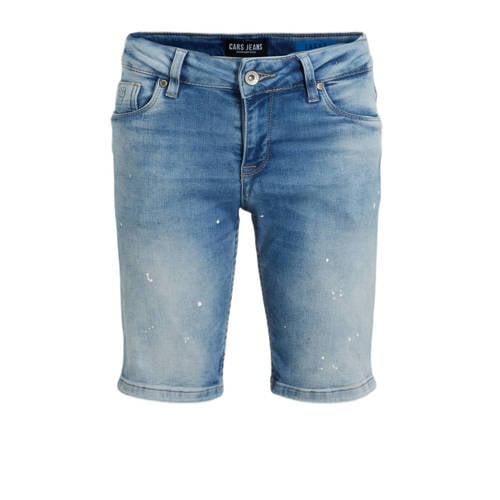 Cars jeans bermuda FLORIDA stone used Denim short Blauw Jongens Stretchdenim