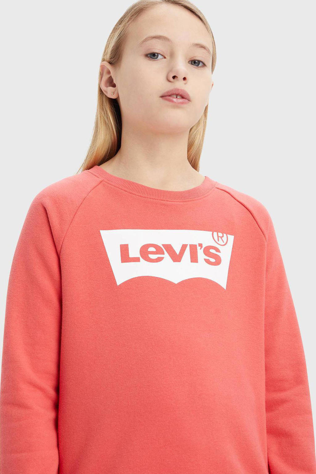 Levi's Kids sweater met logo roze
