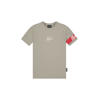 Malelions T-shirt met logo grijs/rood