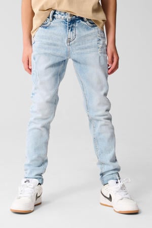 tapered fit jeans bleached