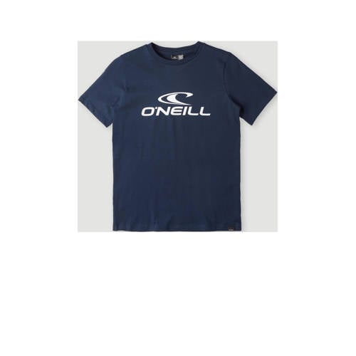 O'Neill T-shirt met logo donkerblauw Jongens Katoen Ronde hals Logo