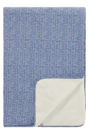Teddy Fancy Dot reversible ledikantdeken teddy 100x140 cm Colony Blue
