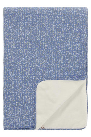 Teddy Fancy Dot reversible ledikantdeken teddy 100x140 cm Colony Blue