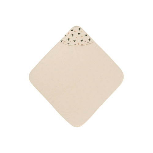 Noppies badcape Handdoek badcape Beige All over print