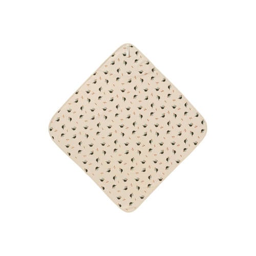 Noppies badcape Handdoek badcape Beige All over print