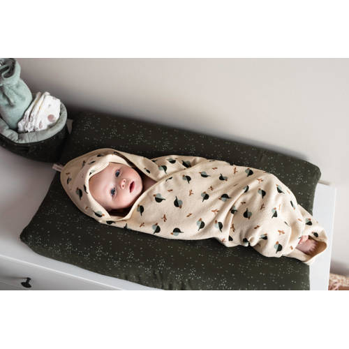 Noppies badcape Handdoek badcape Beige All over print