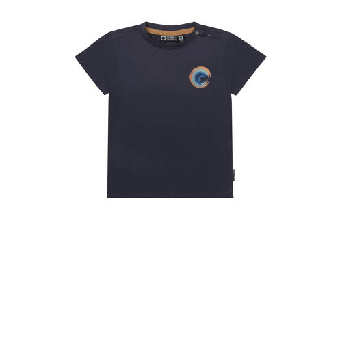 Tumble 'n Dry Lo T-shirt Surf van biologisch katoen donkerblauw Backprint