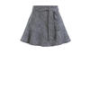 WE Fashion skort van polyester zwart/wit