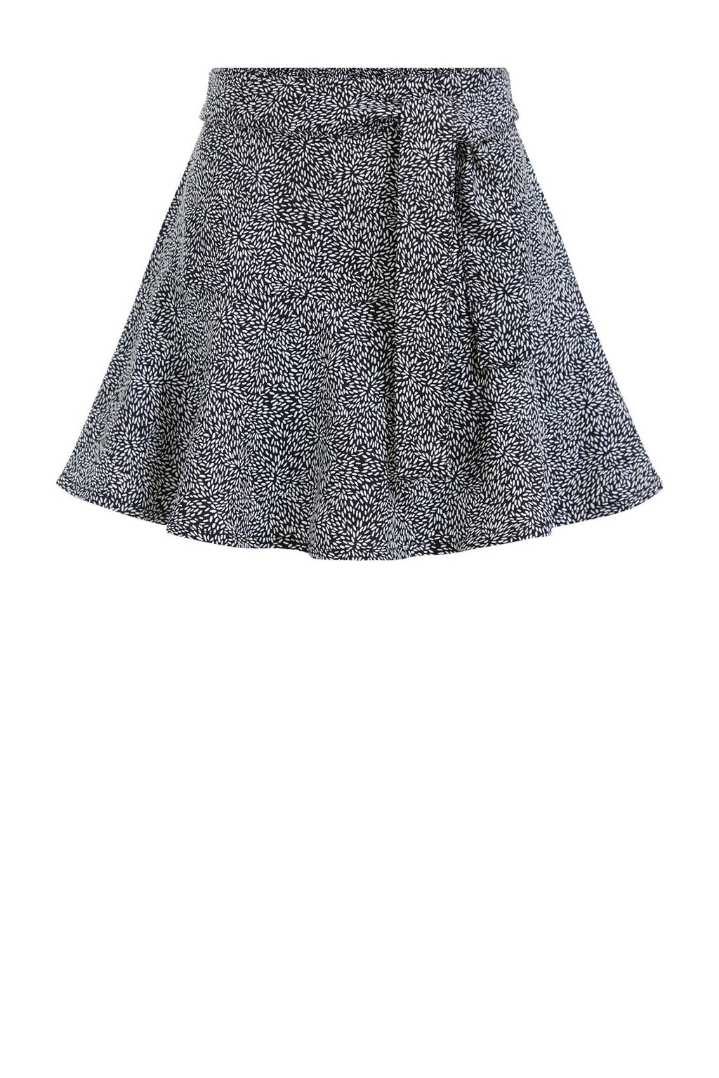 Zwart en witte meisjes WE Fashion skort van gerecycled polyester voorzien van elastische tailleband