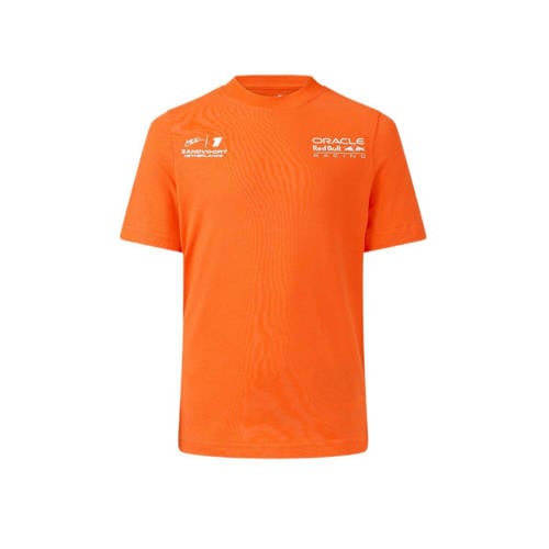 Castore T-shirt Red Bull Racing oranje Jongens/Meisjes Katoen Ronde hals
