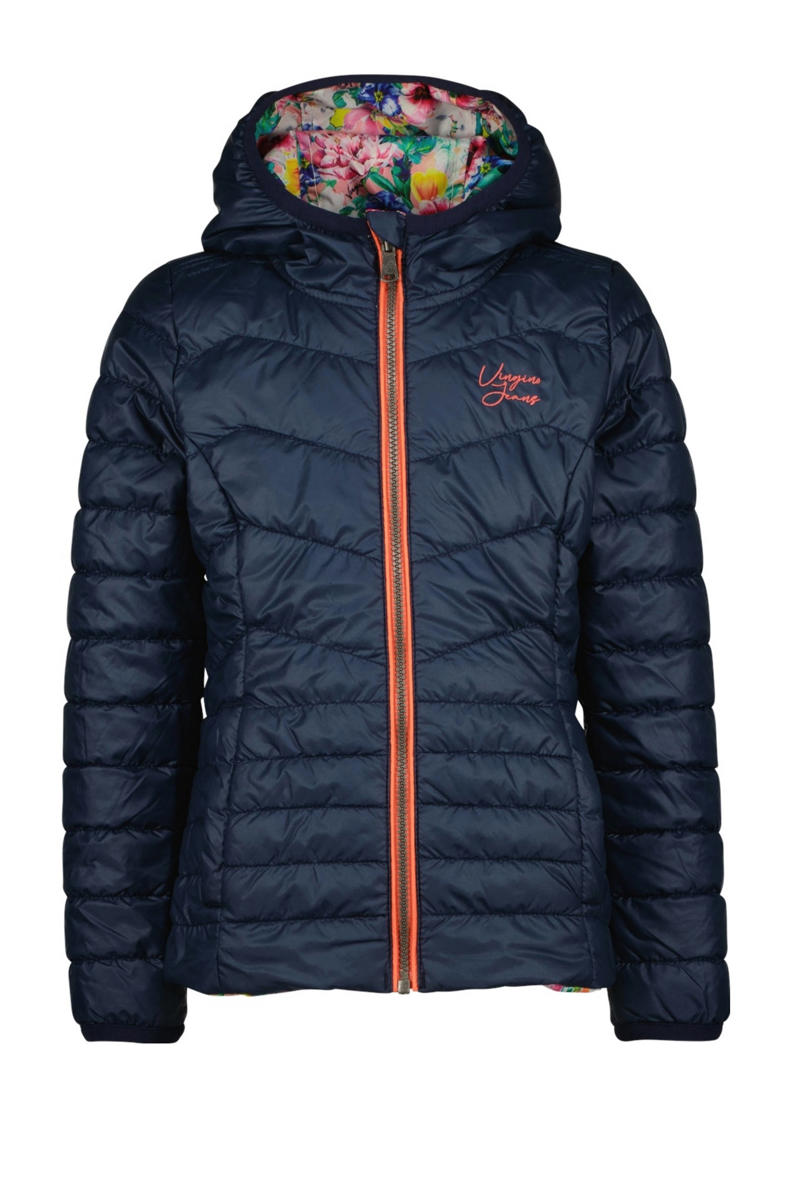 Vingino reversible gewatteerde tussenjas TIJNJA met all over print ...