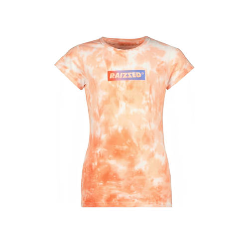 Raizzed tie-dye T-shirt Denpasar oranje/wit Meisjes Katoen Ronde hals Tie-dye