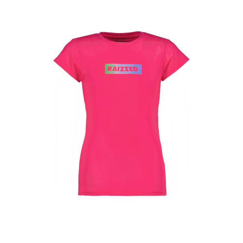 Raizzed T-shirt Denpasar roze Meisjes Katoen Ronde hals Effen