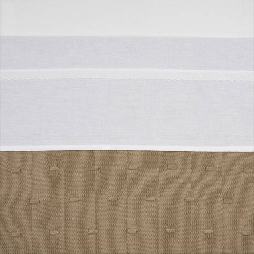 Meyco baby wieglaken Lace 75x100 White Babylaken Wit Effen afbeelding