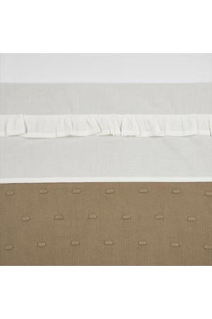 baby ledikantlaken Ruffle 100x150 Offwhite