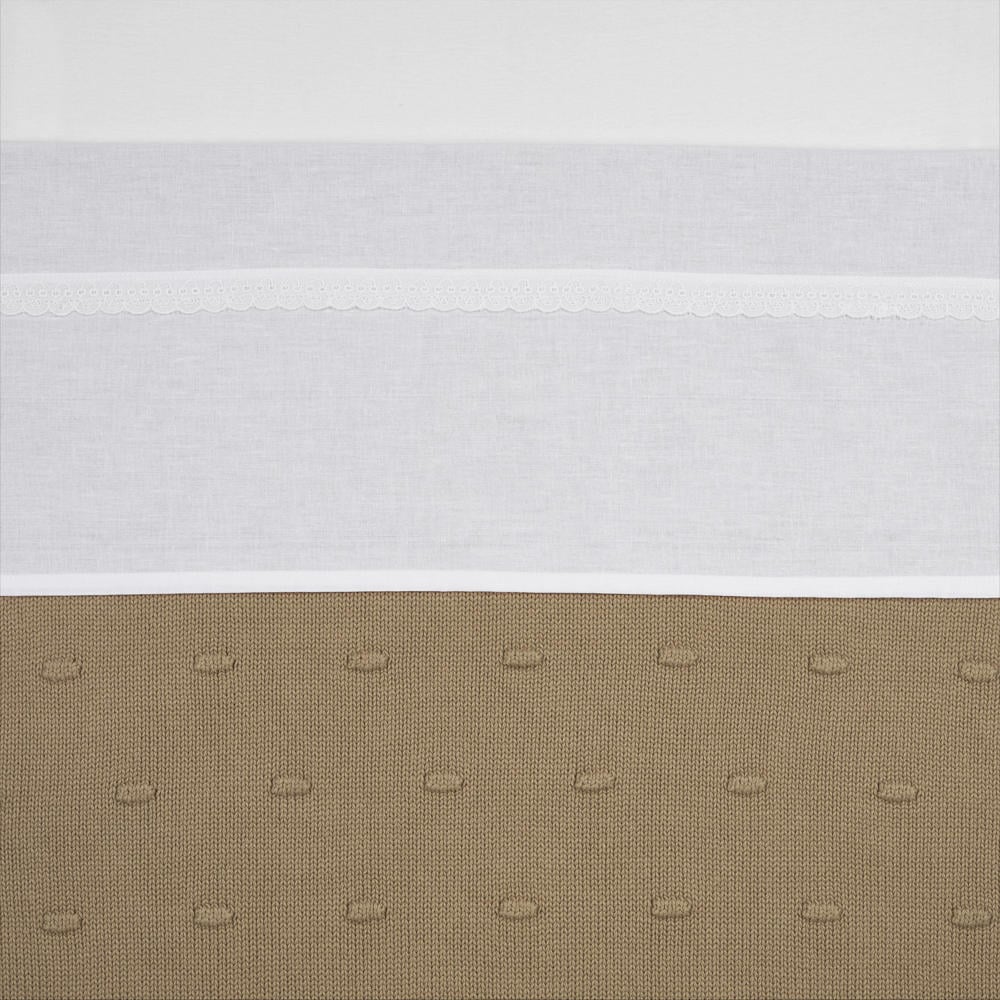 Meyco baby ledikantlaken Lace 100x150 White
