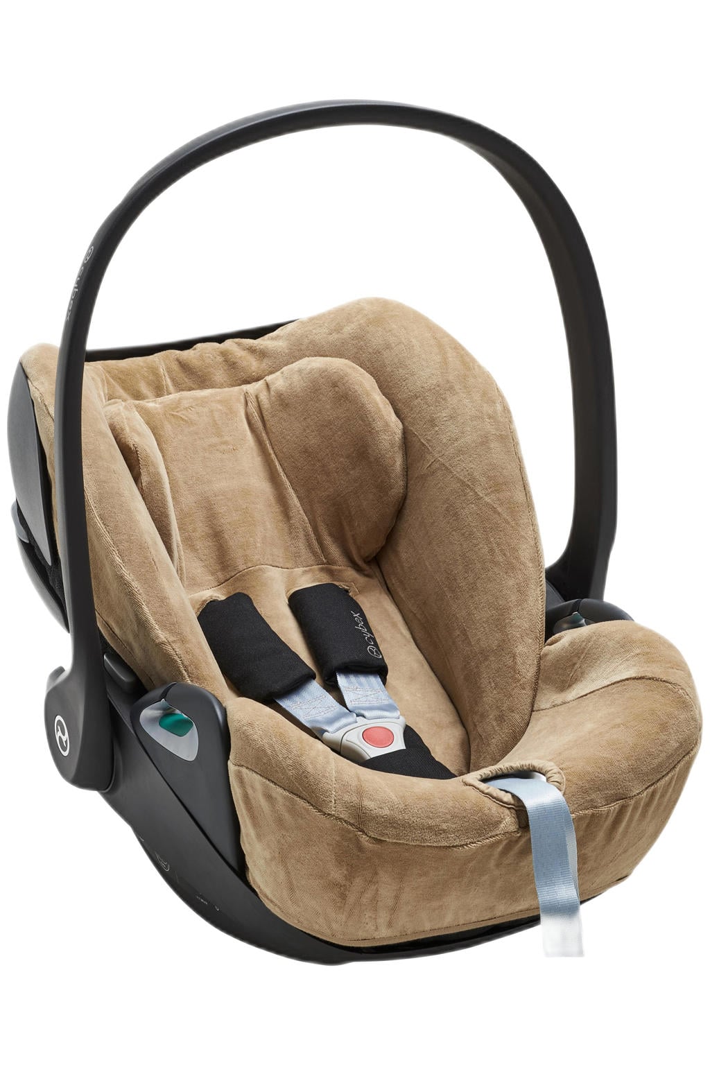 Meyco autostoelhoes Velvet Cybex Cloud Taupe