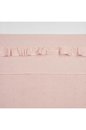 baby wieglaken Ruffle 75x100 Soft Pink