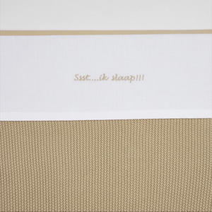 baby ledikantlaken Ssst...ik slaap!! 100x150 Sand