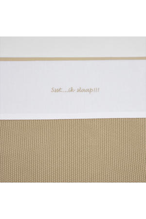 baby ledikantlaken Ssst...ik slaap!! 100x150 Sand