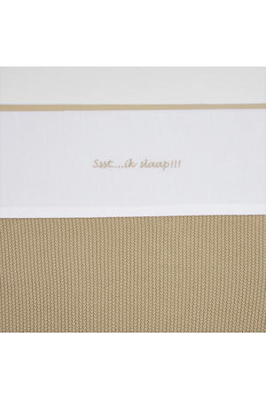 baby wieglaken Ssst...ik slaap!! 75x100 Sand