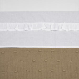 baby wieglaken Ruffle 75x100 White