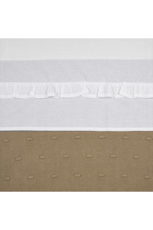 baby wieglaken Ruffle 75x100 White