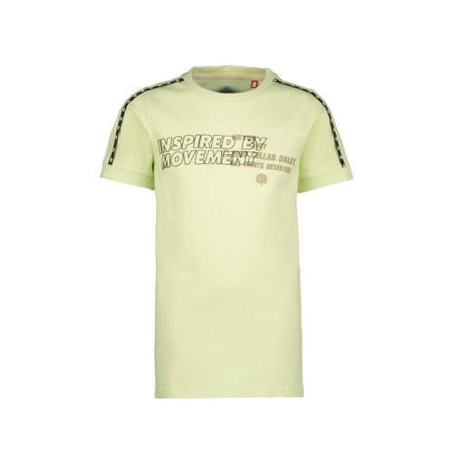 Vingino T-shirt Hape met logo groen Jongens Katoen Ronde hals Logo