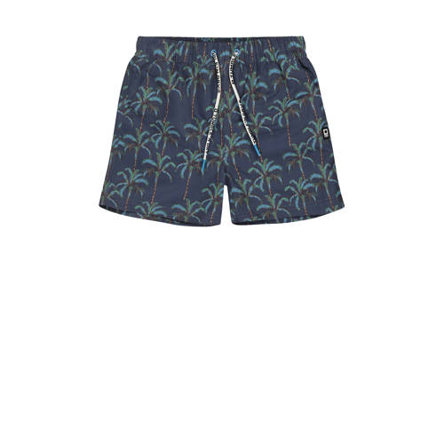 Tumble 'n Dry Mid zwemshort Monterosso donkerblauw/turquoise Jongens Gerecycled polyester