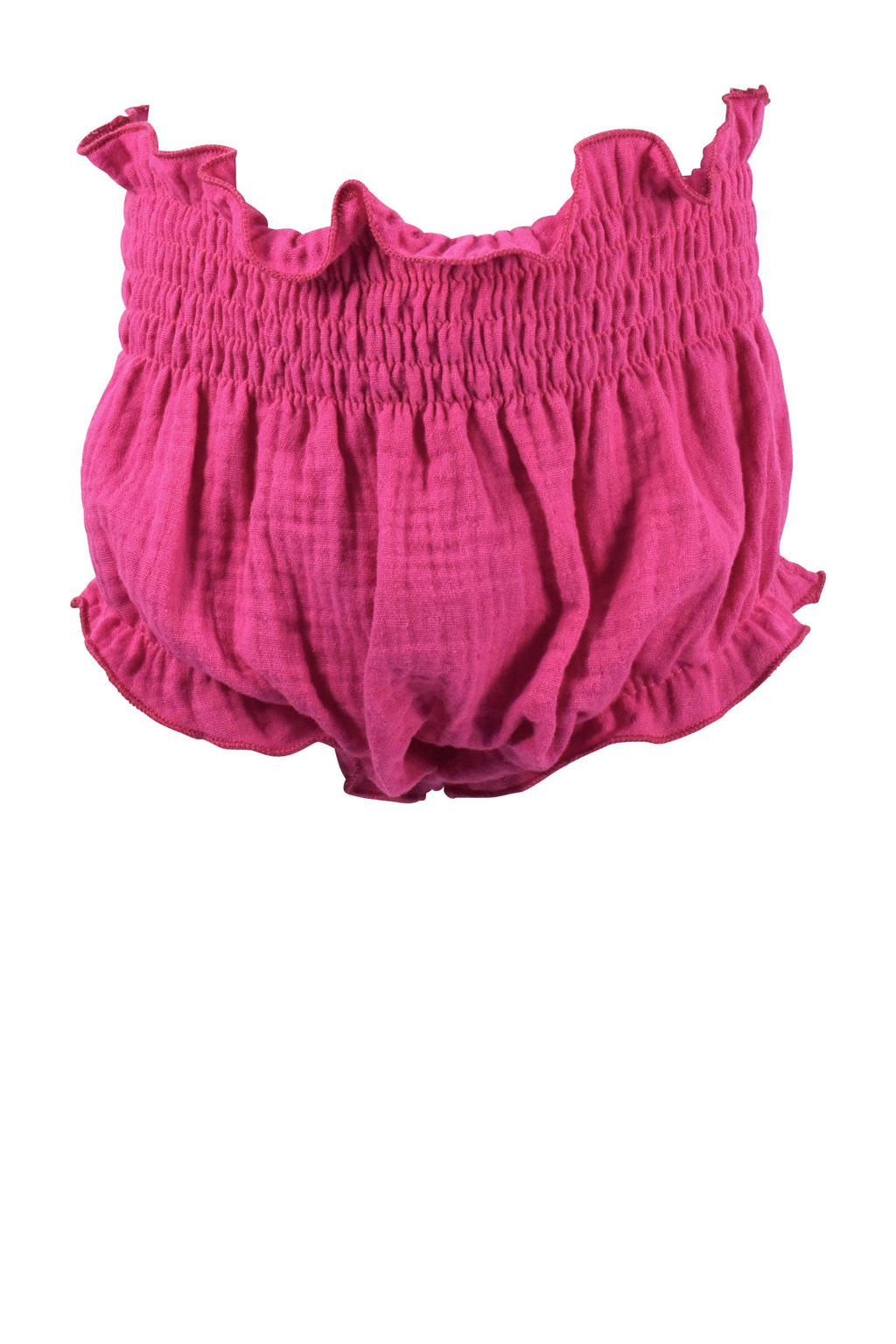 Roze meisjes Born by Kiddo United baby bloomer broekje Fee van katoen met regular waist, elastische tailleband en effen