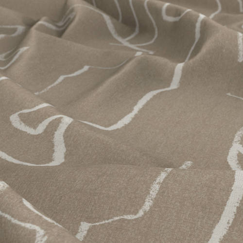 Wehkamp Home katoenen dekbedovertrek baby (100x135 cm) Bruin Streep