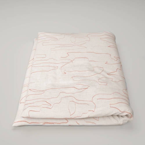 Wehkamp Home katoenen dekbedovertrek baby (100x135 cm) Wit Streep