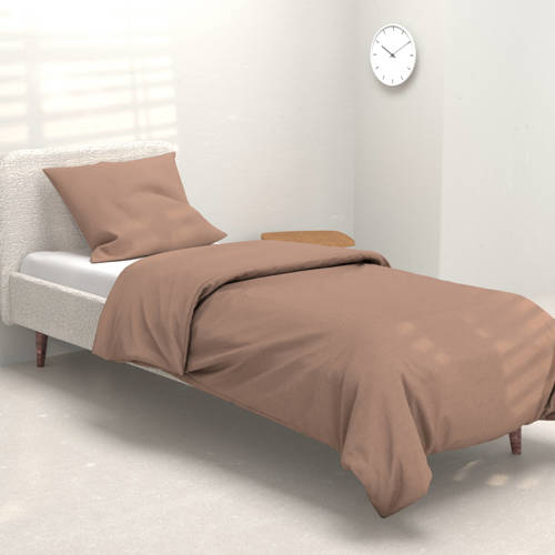 Wehkamp Home dekbedovertrek 1 persoons (140x220 cm) Oranje Effen