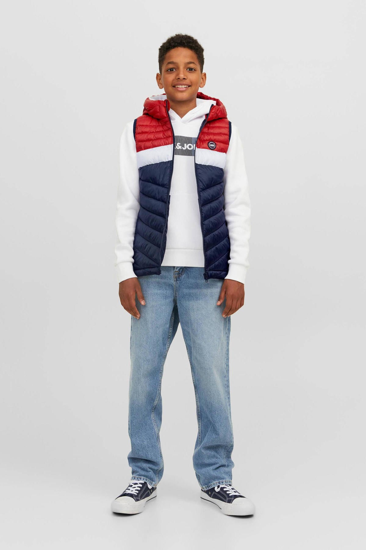 JACK & JONES Junior Teddybodywarmer Bro zwart goedkoop kopen