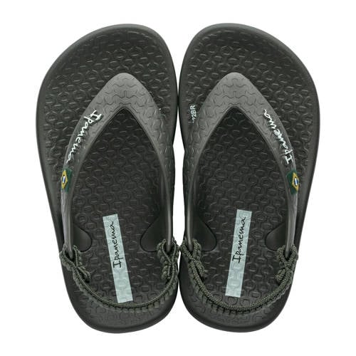 Ipanema Anatomic Soft Baby teenslippers met hielbandje donkergroen Meisjes Rubber