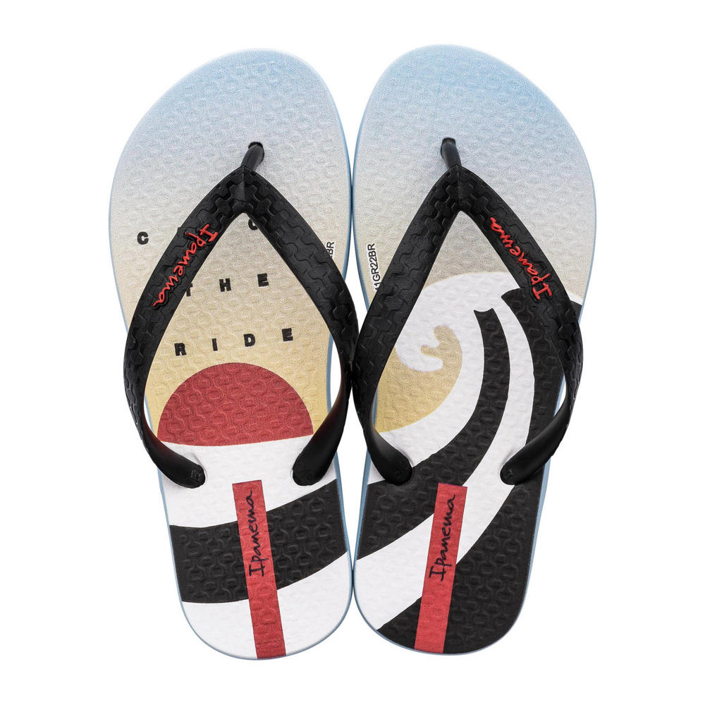 Blauwe jongens Ipanema teenslippers van rubber 